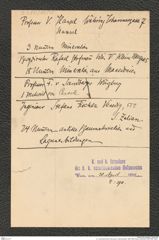 k.k. naturhistorisches Hofmuseum, Intendanzakten 1885-1896 (Hauer), Aktenzahl Z.290/1890, Seite 1